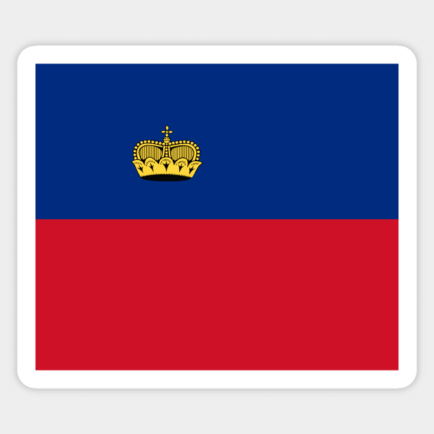 Liechtenstein flag Sticker by flag for all